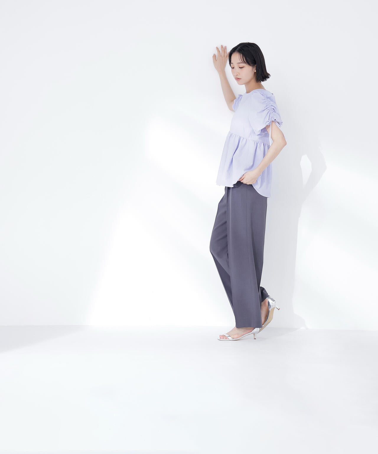 ドロストギャザースリーブブラウス | NATURAL BEAUTY BASIC