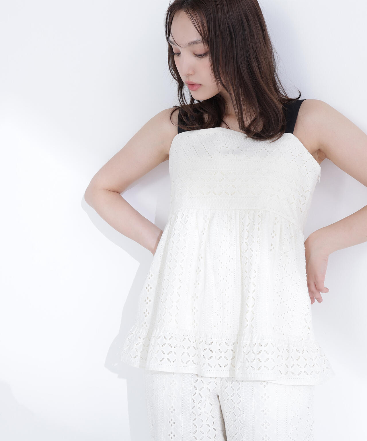 パッチワークレース SETUP キャミソール | NATURAL BEAUTY BASIC