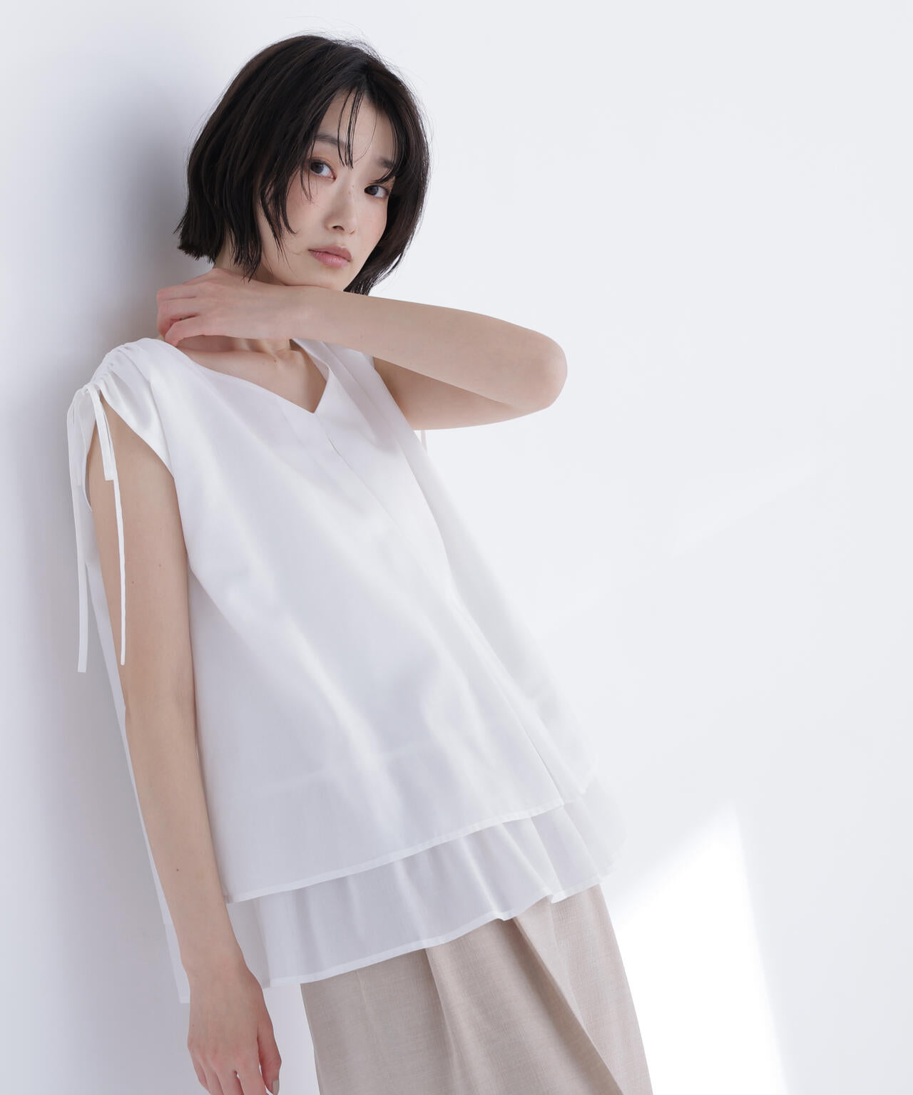 SYSORUS  ナイロンタフタティアードチュニック SYSORUS ナイロンタフタティアードチュニックの通販 by ccny's shop
