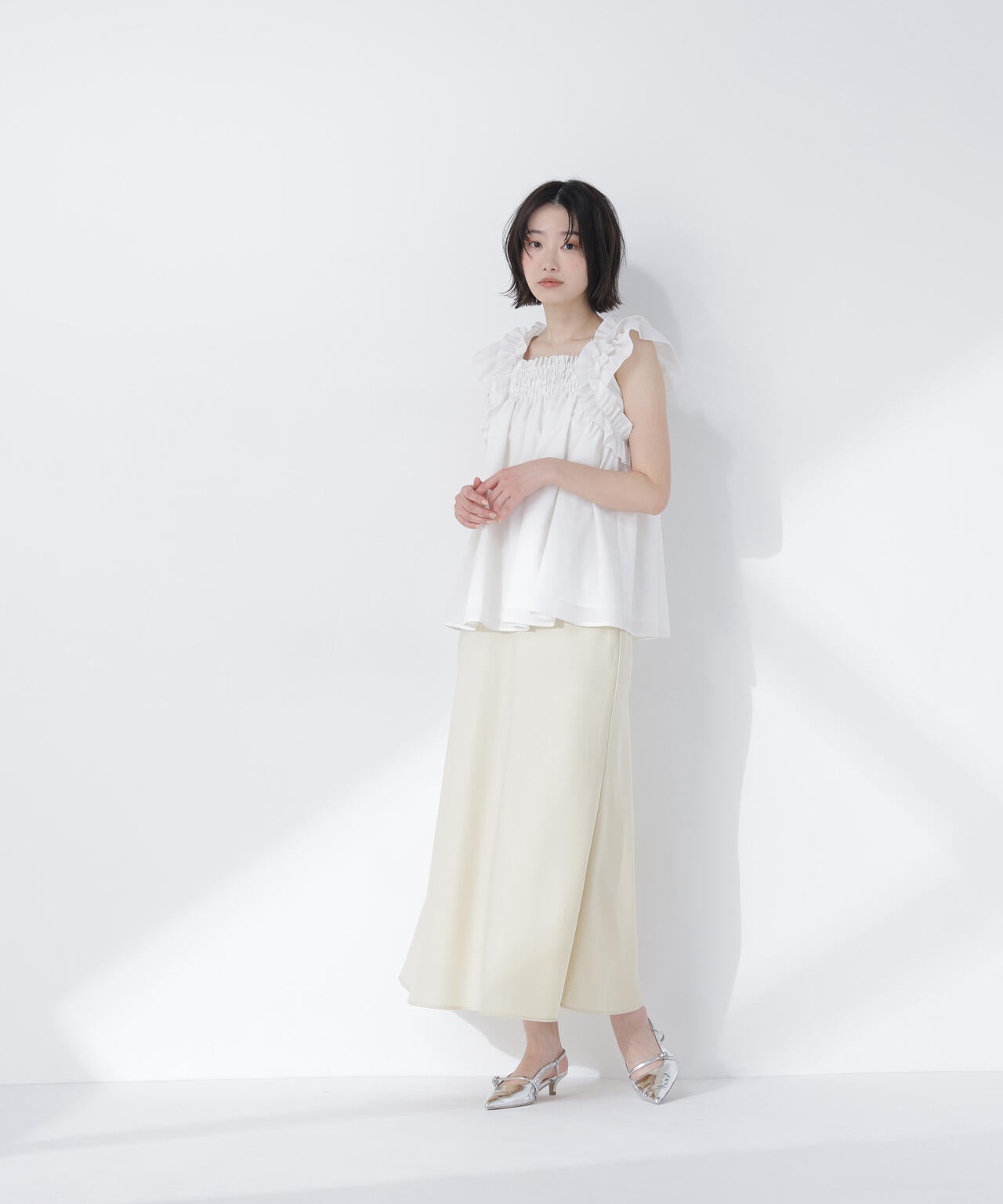 フリルスリーブチュニック | NATURAL BEAUTY BASIC（ナチュラル