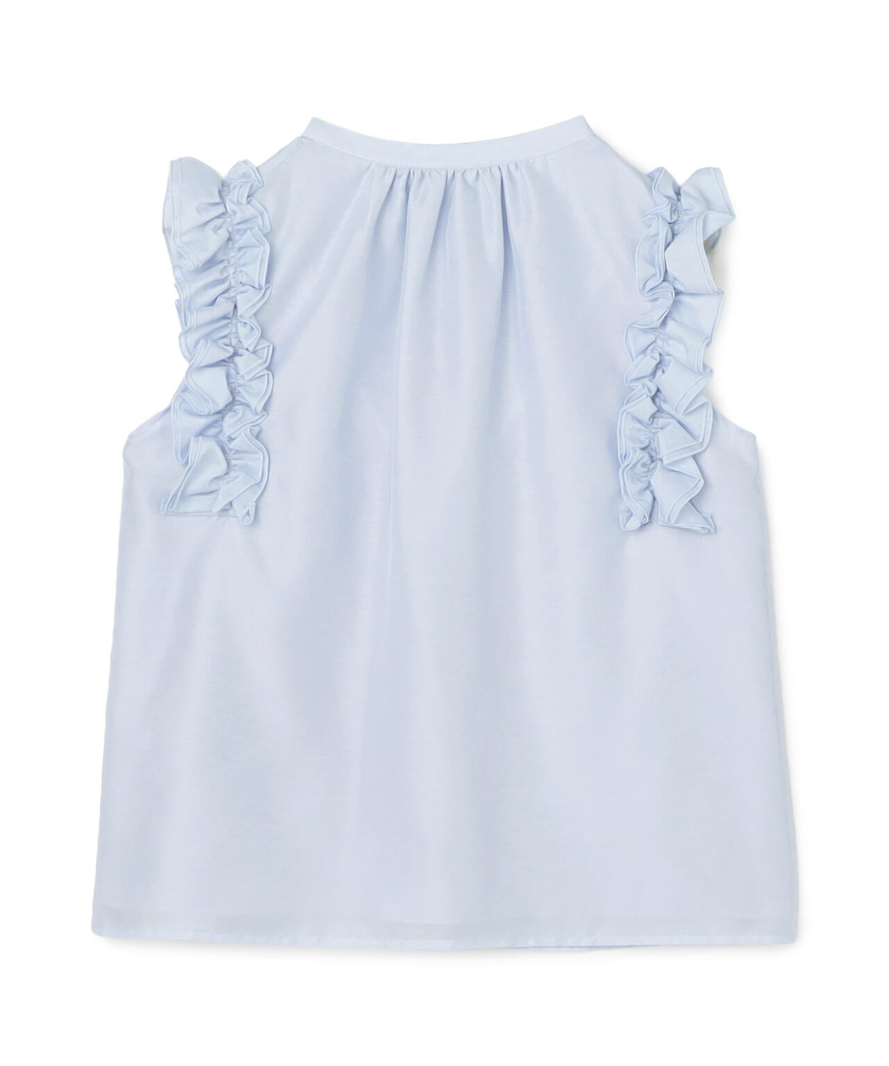 【6/5～6/7 オンライン限定2buy10%OFF対象】フリルショルダーブラウス