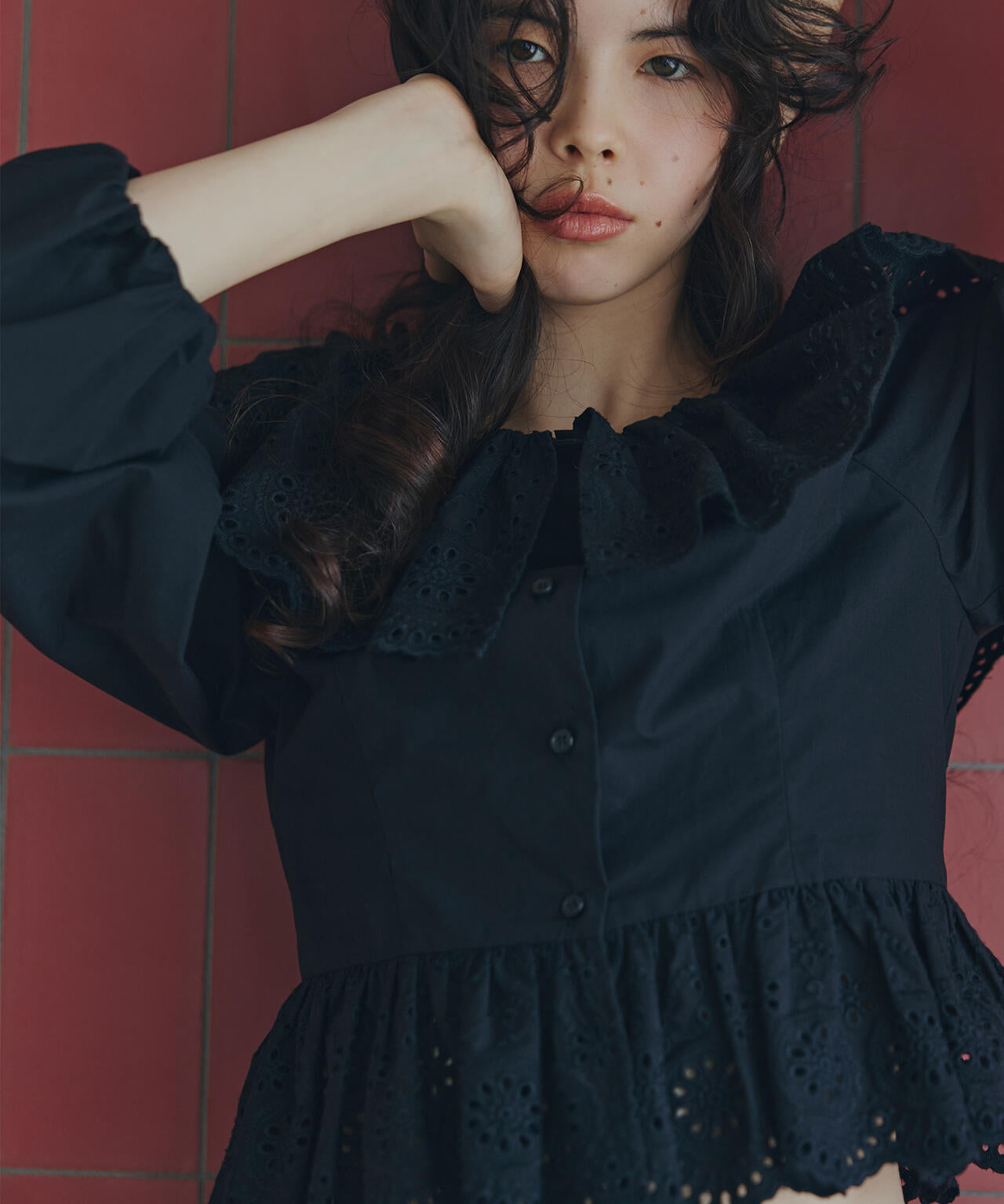 エンブロイダリーフリルブラウス | N. Natural Beauty Basic*（エヌ