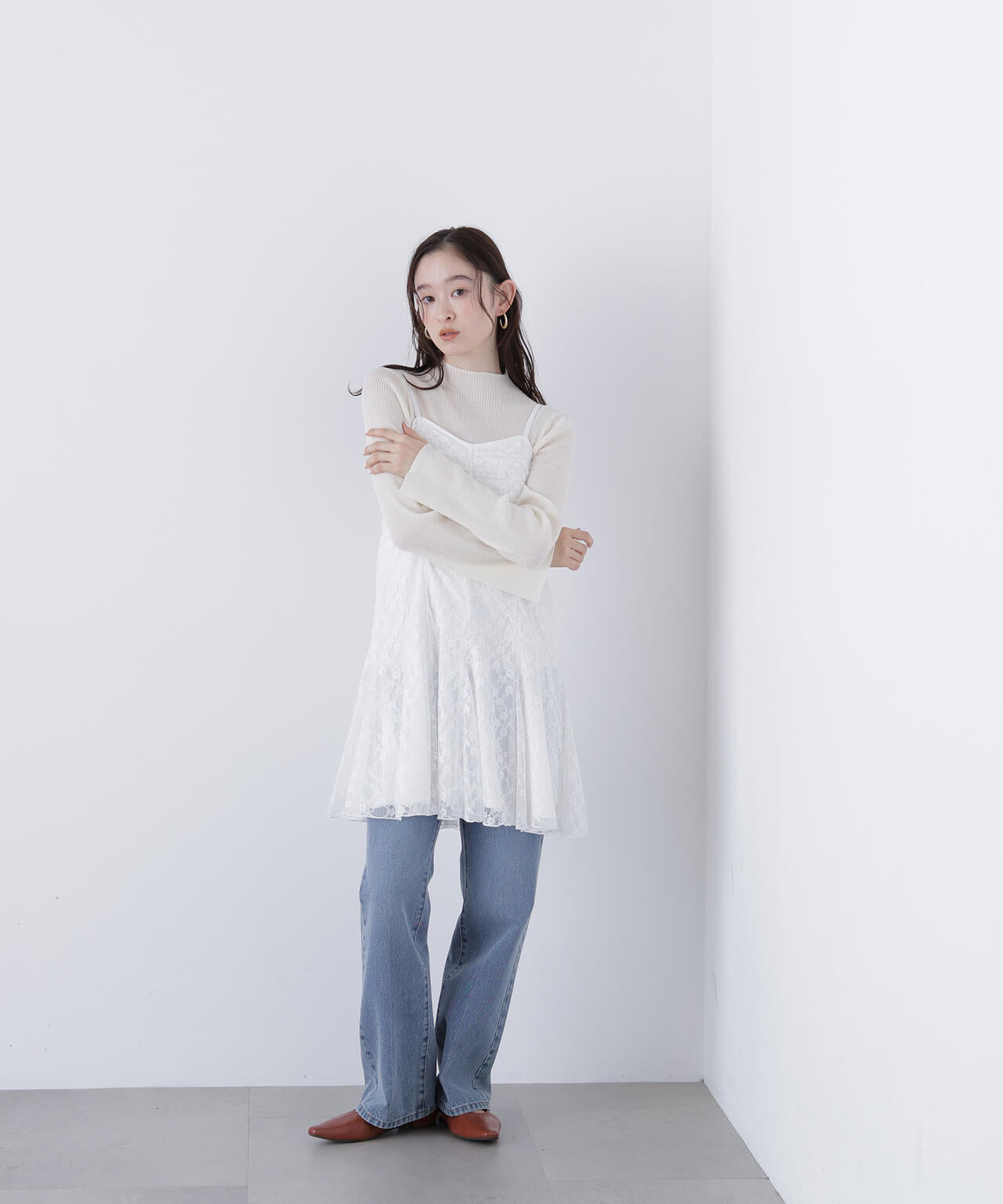 レースギャザーキャミチュニック | N. Natural Beauty Basic*（エヌ