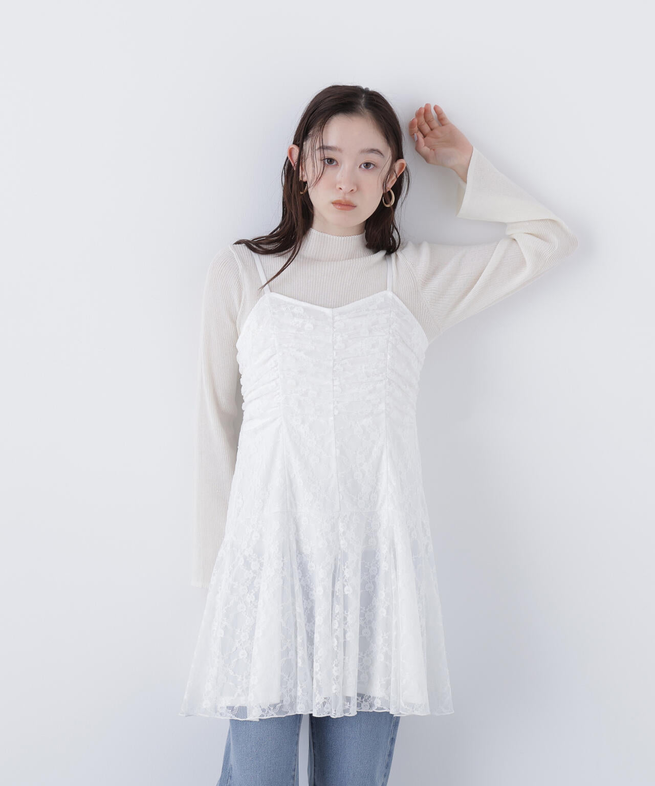 レースギャザーキャミチュニック | N. Natural Beauty Basic*（エヌ