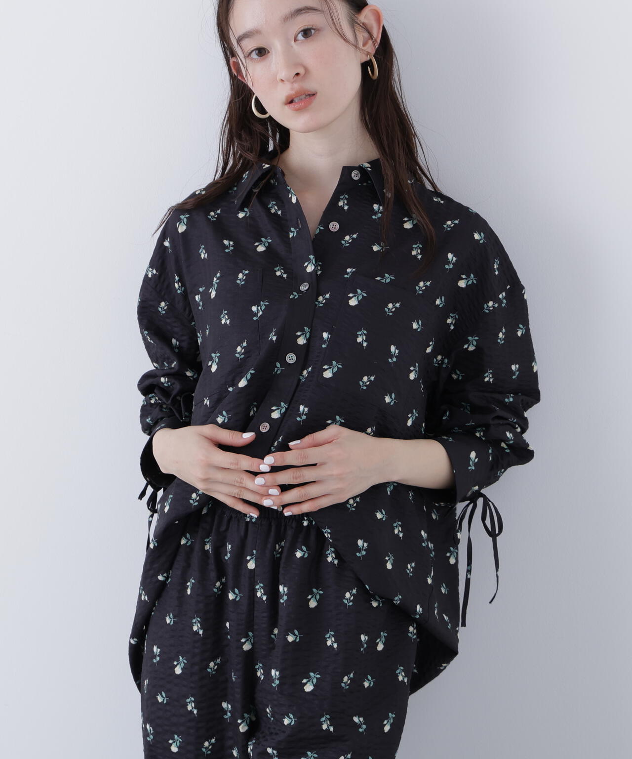 フラワープリント SETUP シャツ