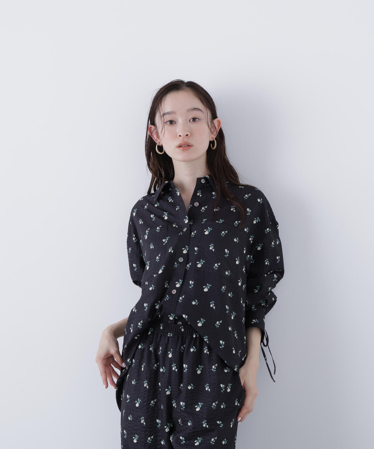 フラワープリント SETUP シャツ