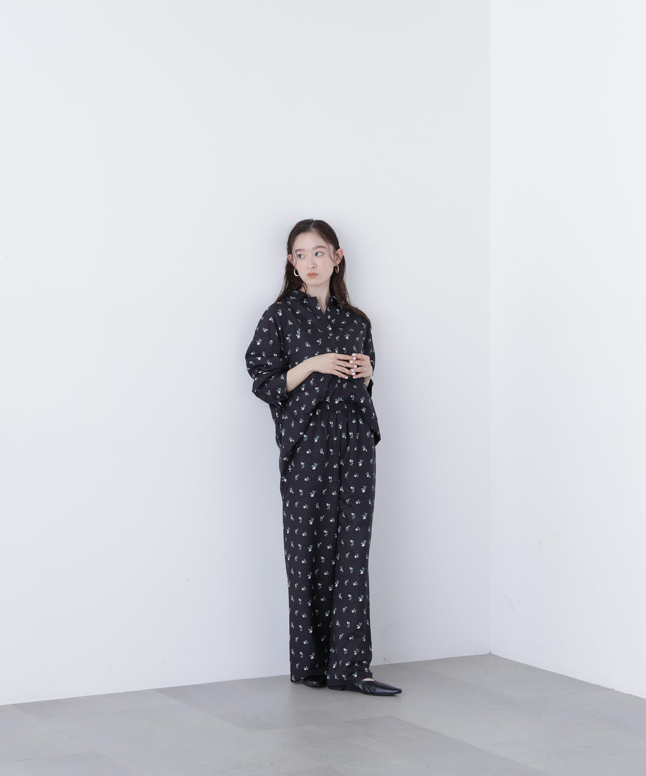 フラワープリント SETUP シャツ