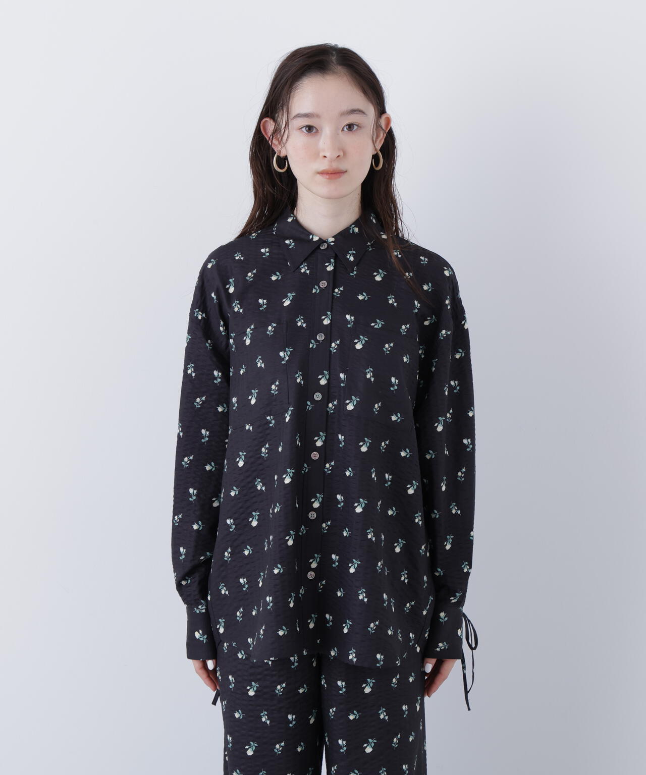 フラワープリント SETUP シャツ