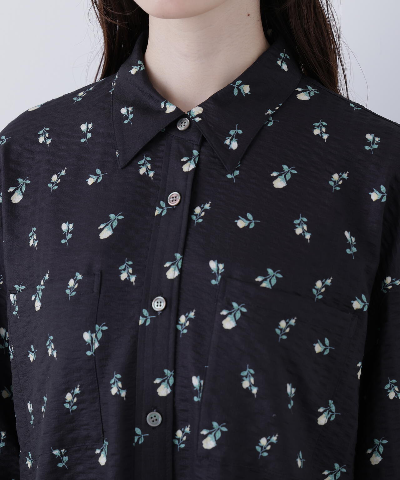 フラワープリント SETUP シャツ