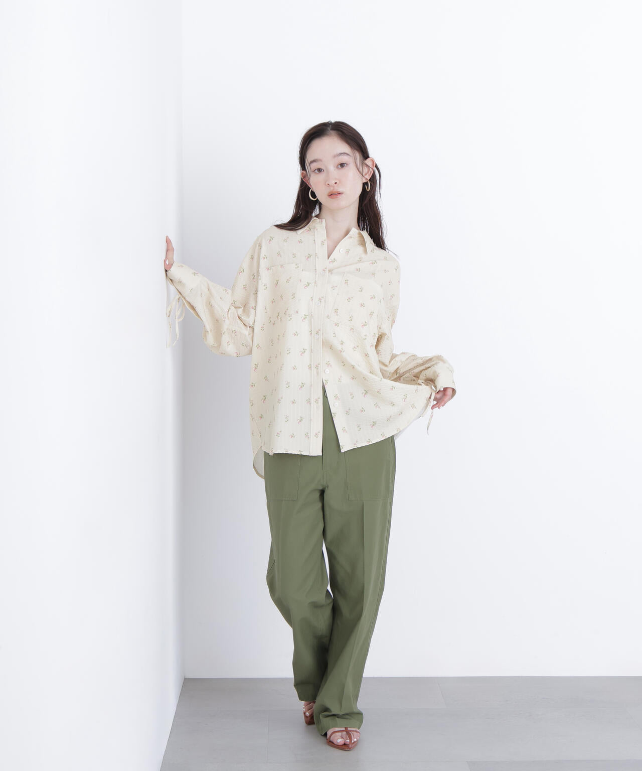 フラワープリント SETUP シャツ