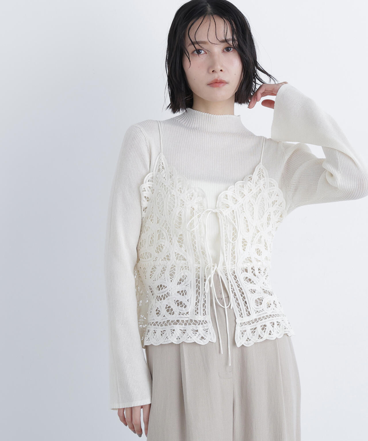 【aratama】アンティークレース ビスチェ バテンレースビスチェ | N. Natural Beauty Basic*（エヌ ナチュラル