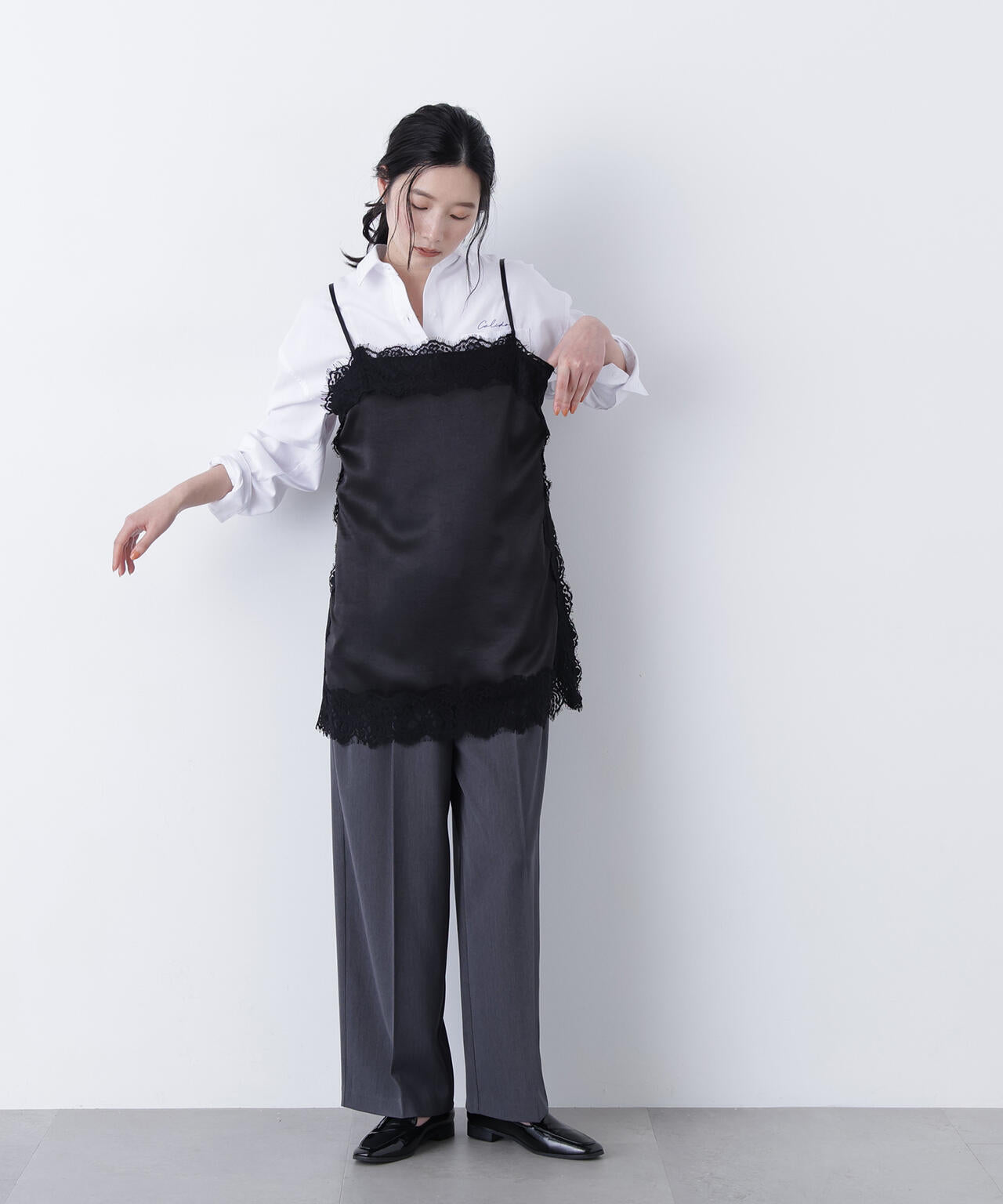 サテンレースキャミソール | N. Natural Beauty Basic*（エヌ