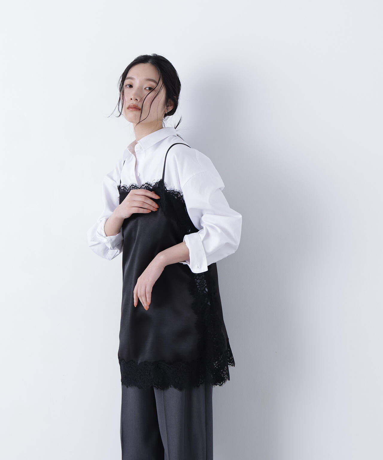 サテンレースキャミソール | N. Natural Beauty Basic*（エヌ