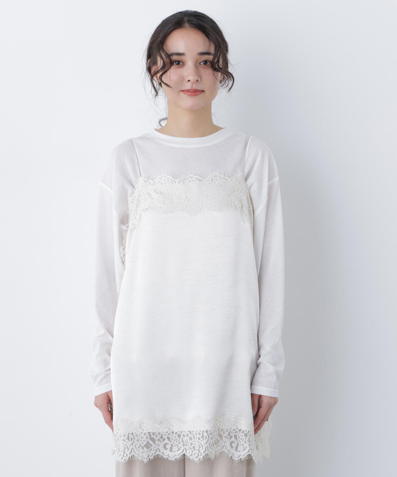 サテンレースキャミソール | N. Natural Beauty Basic*（エヌ