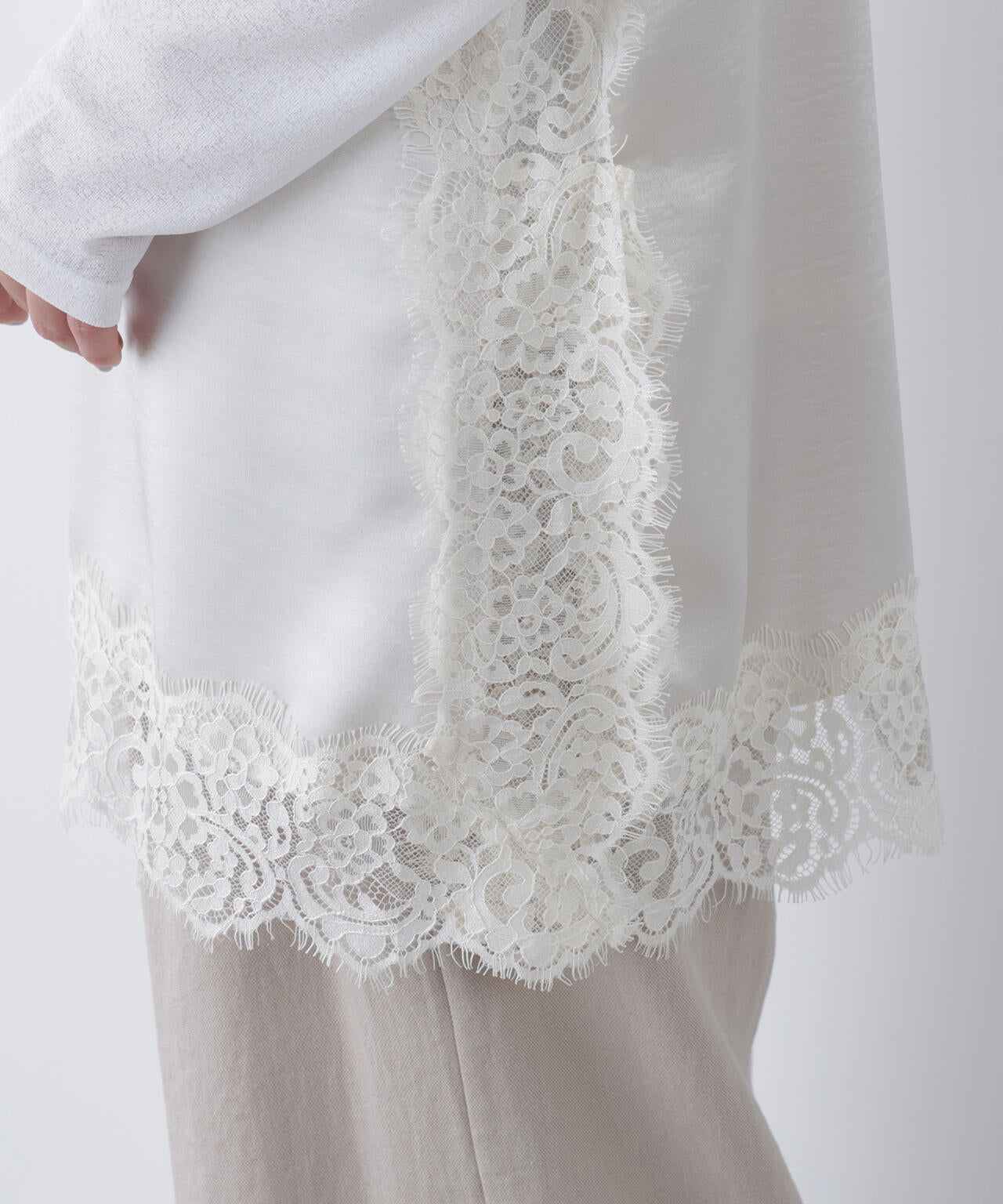 サテンレースキャミソール | N. Natural Beauty Basic*（エヌ