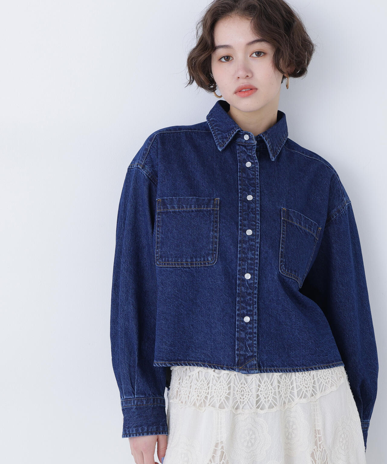 クロップドデニムシャツ | N. Natural Beauty Basic*（エヌ ナチュラル