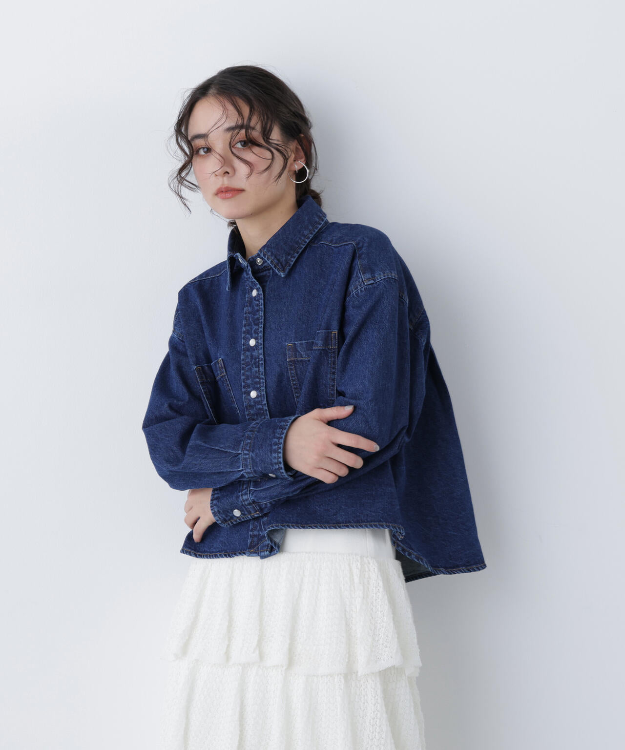 クロップドデニムシャツ | N. Natural Beauty Basic*（エヌ ナチュラル