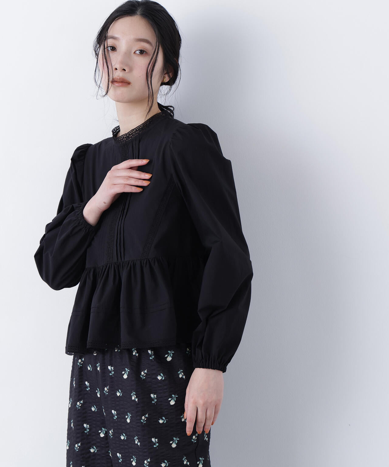 コットンレースブラウス | N. Natural Beauty Basic*（エヌ ナチュラル