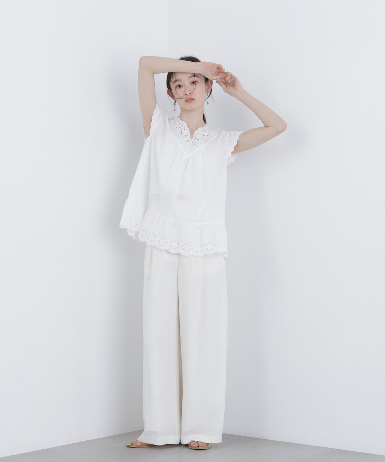 コットン刺繍ブラウス | N. Natural Beauty Basic*（エヌ ナチュラル