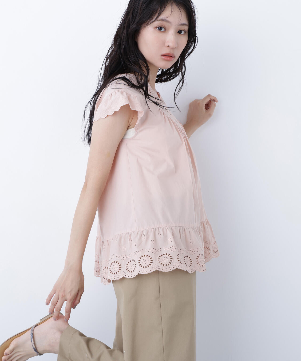 コットン刺繍ブラウス | N. Natural Beauty Basic*（エヌ ナチュラル