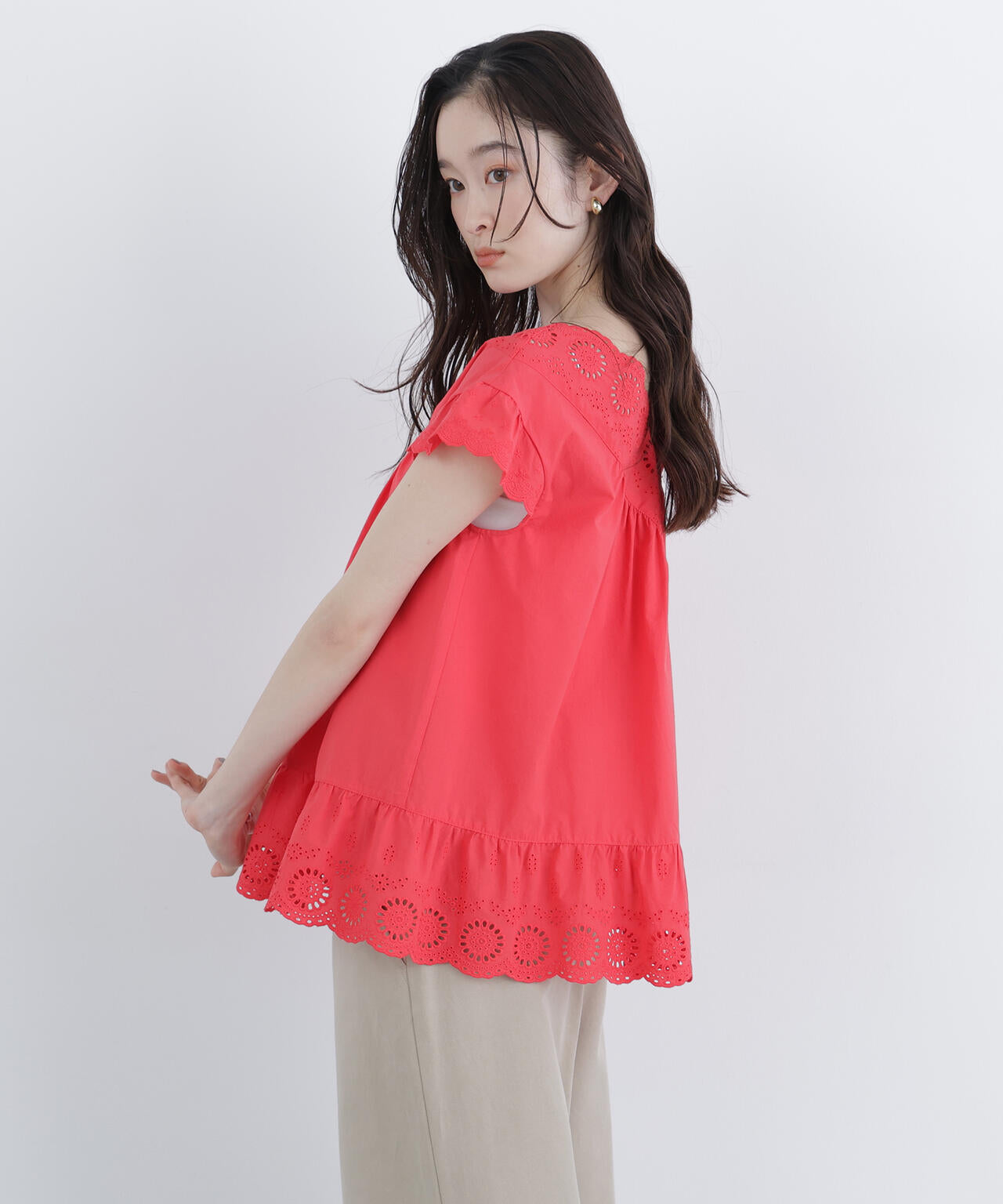 コットン刺繍ブラウス | N. Natural Beauty Basic*（エヌ ナチュラル