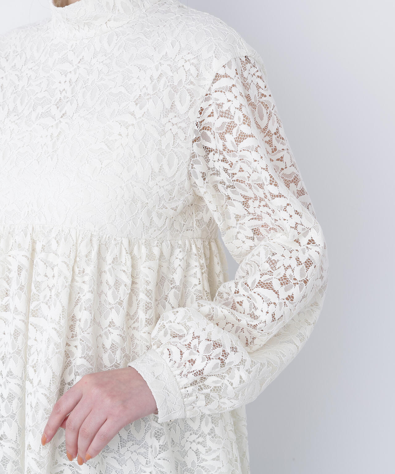 好きを着て気分が上がる】レースチュニックブラウス | NAVYNAVY