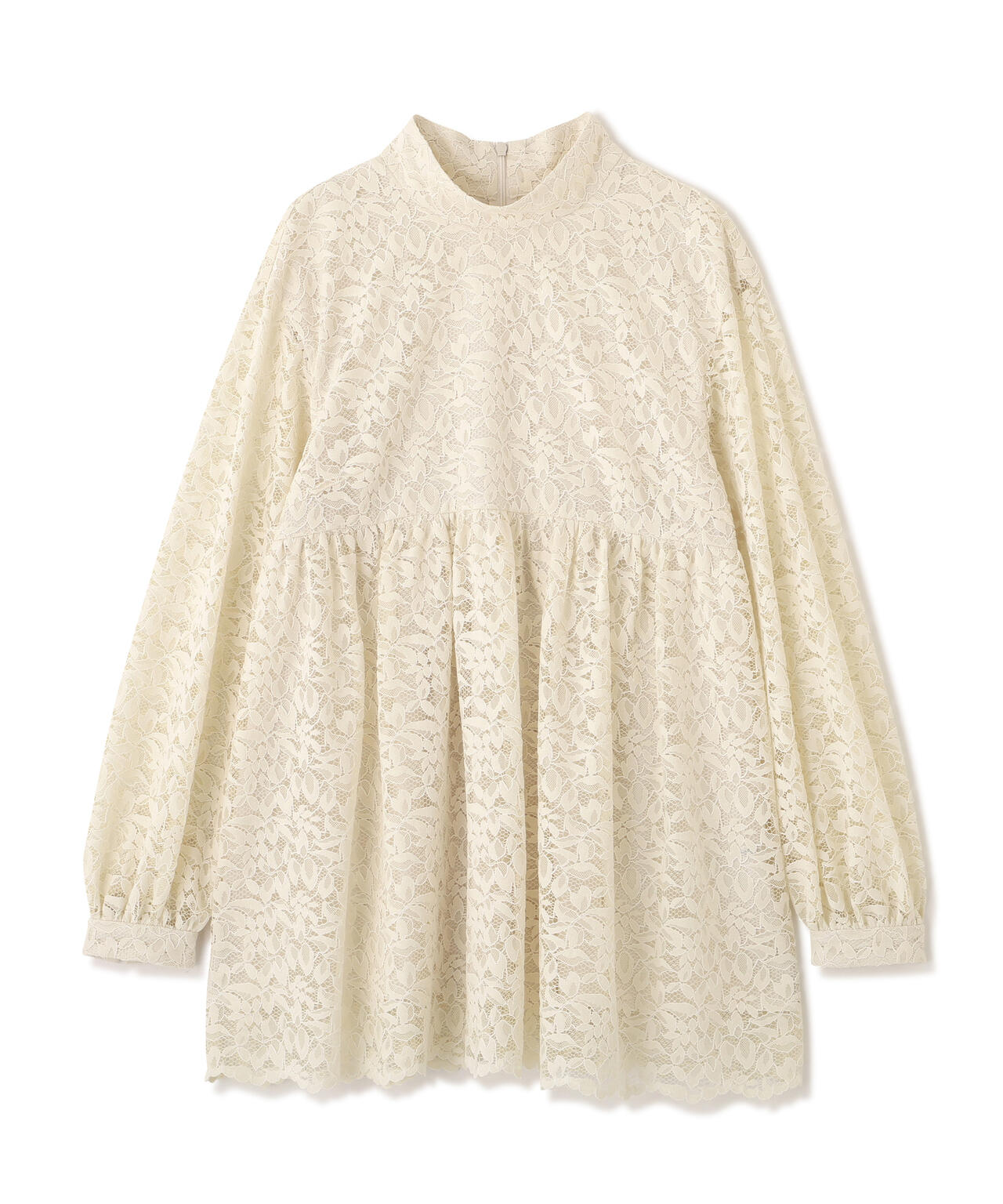 好きを着て気分が上がる】レースチュニックブラウス | NAVYNAVY