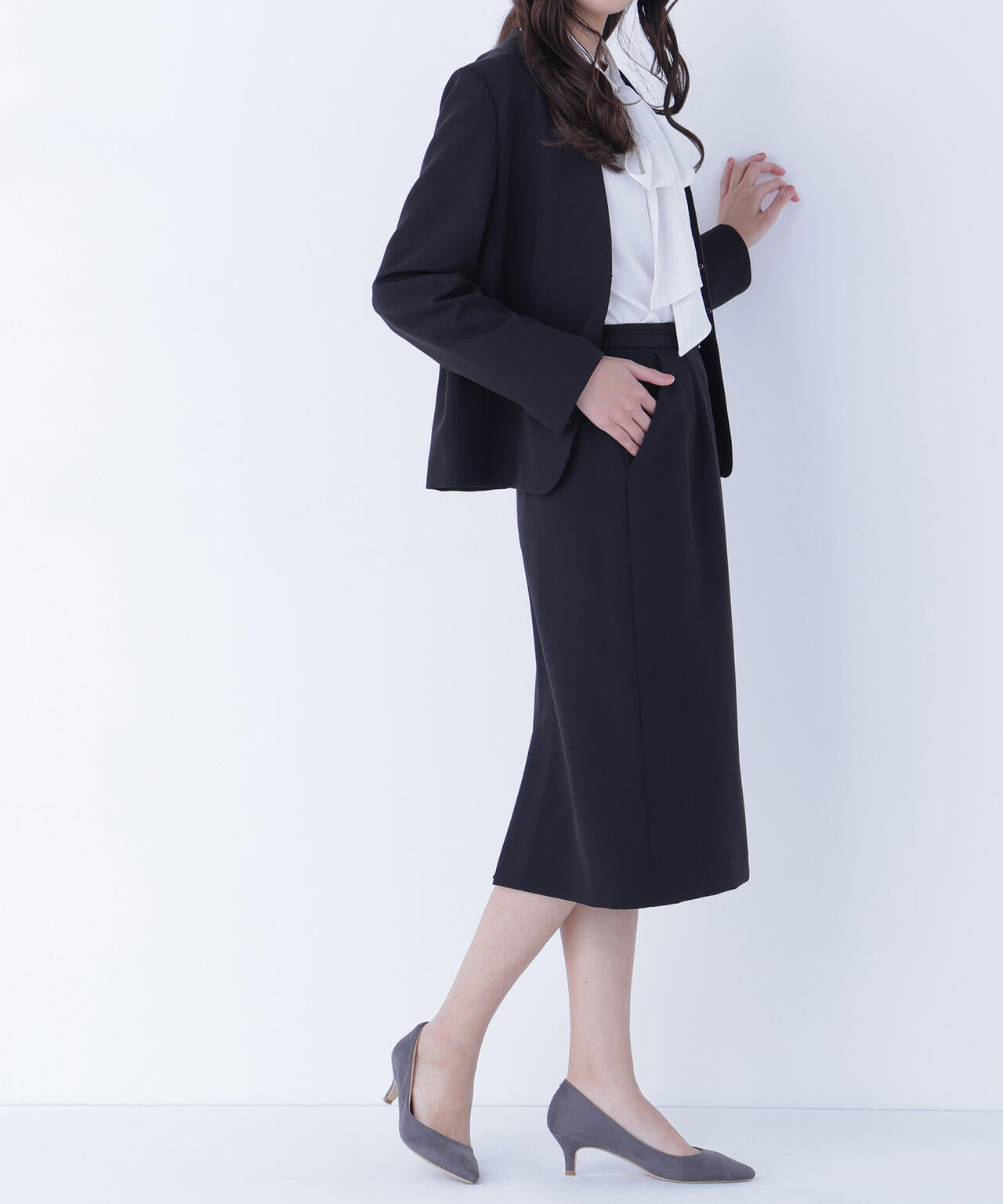 ダブルクロスストレッチ SETUP タイトスカート | NATURAL BEAUTY BASIC