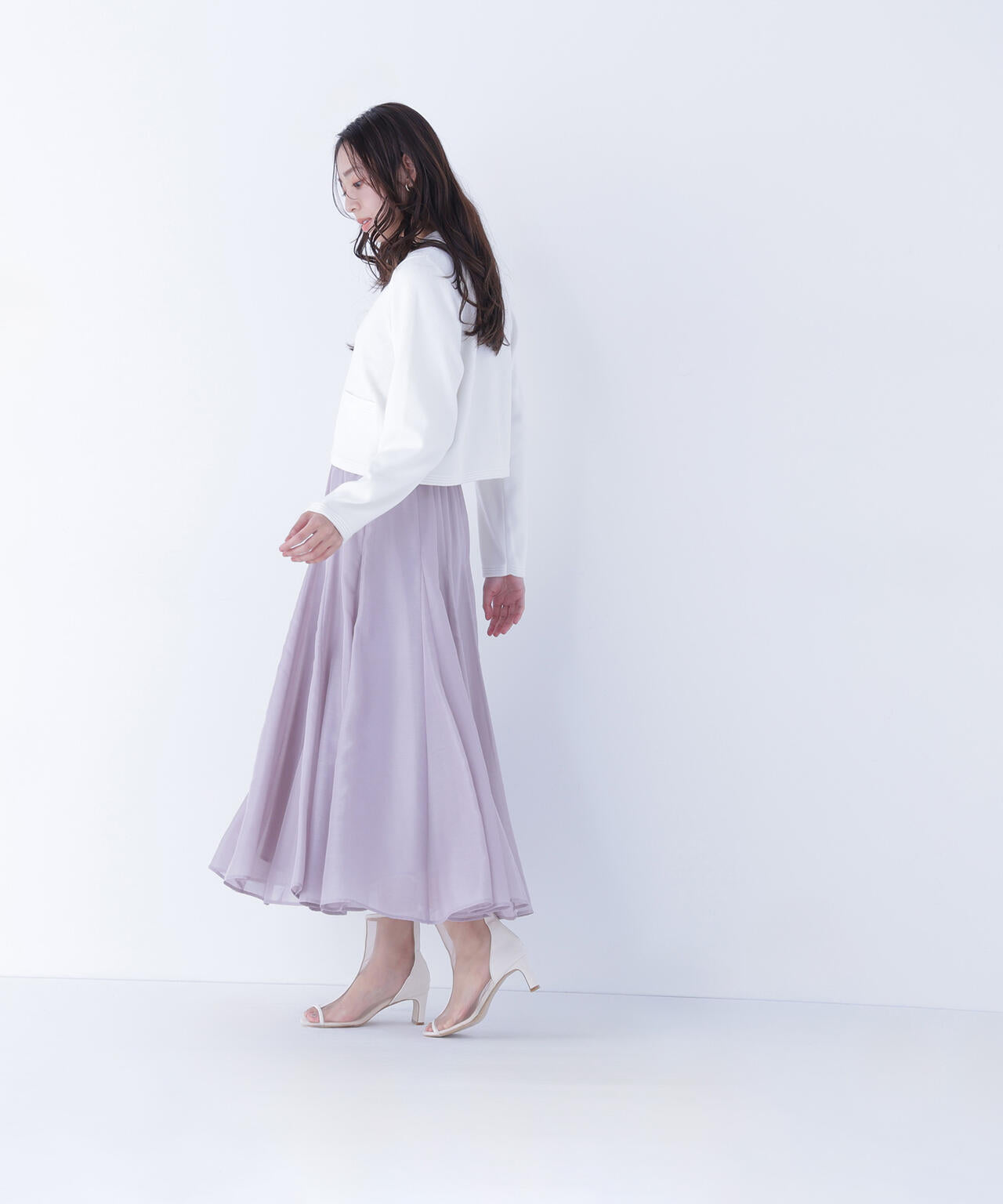 シャイニーシアーボイルスカート