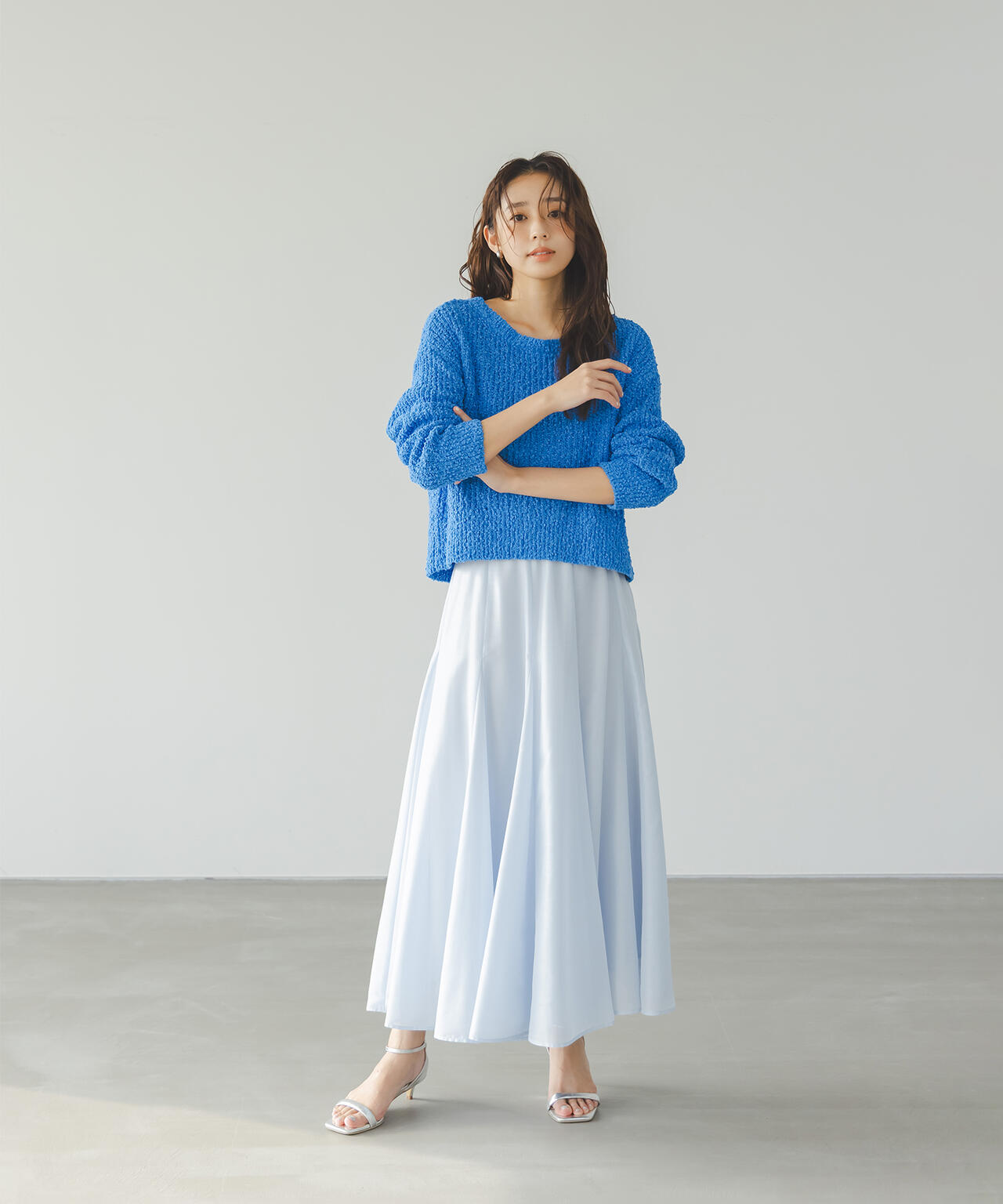 シャイニーシアーボイルスカート