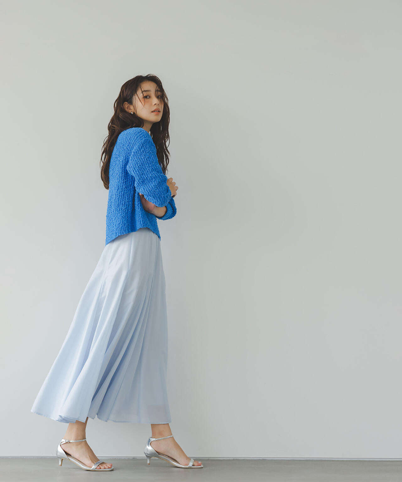 シャイニーシアーボイルスカート