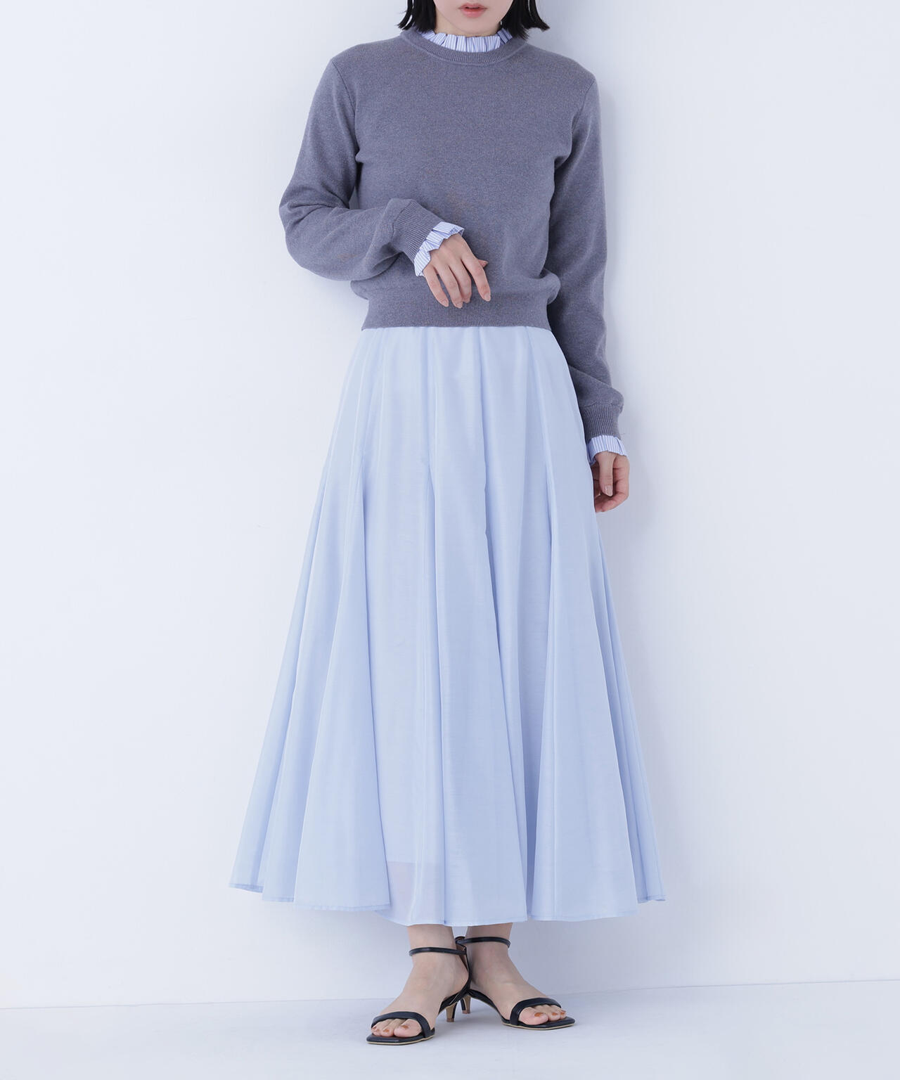 シャイニーシアーボイルスカート