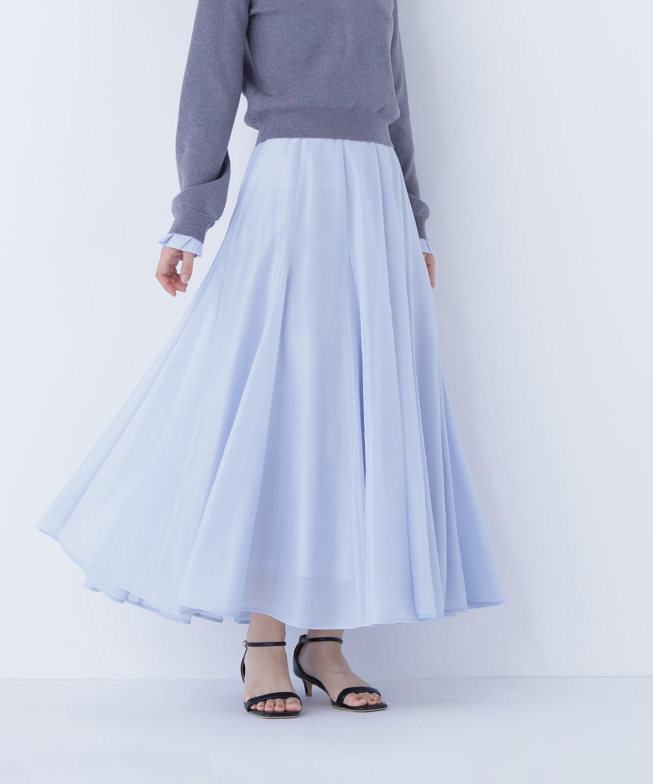 シャイニーシアーボイルスカート