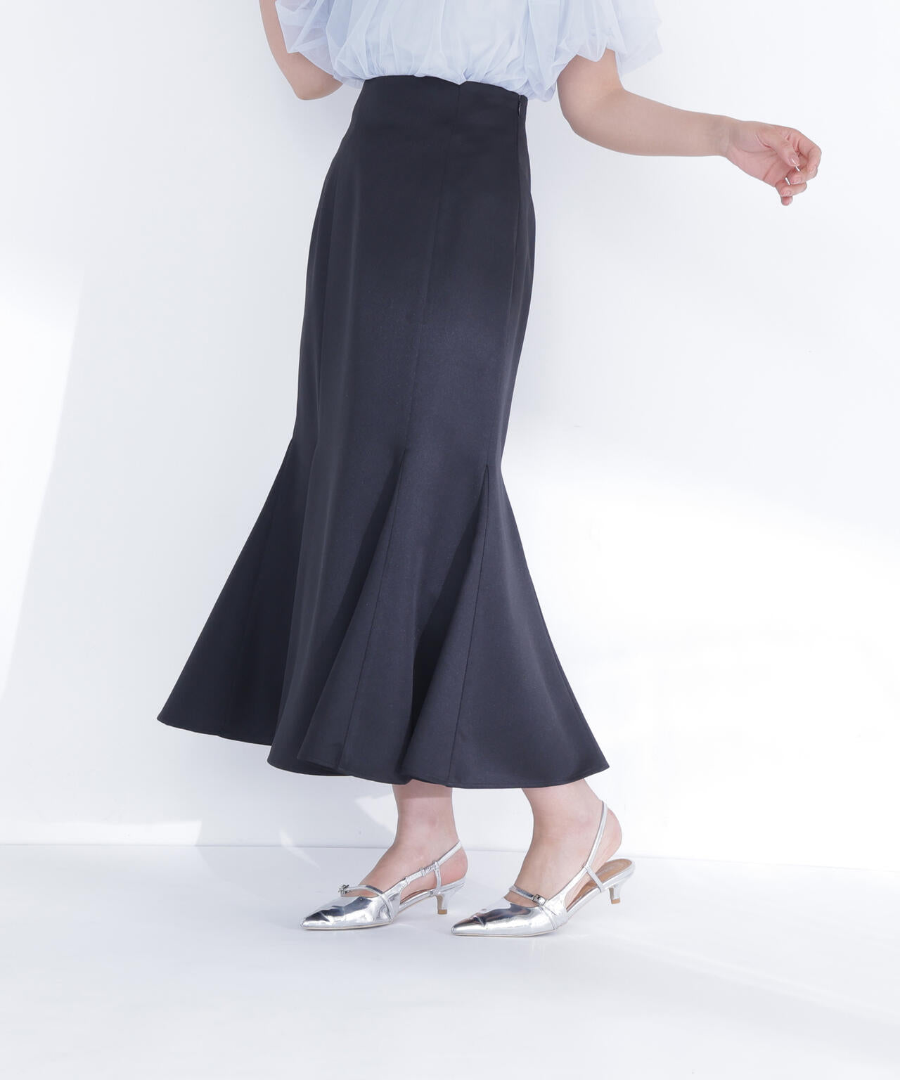 新品 フレアマーメイドスカート natural beauty basic 試着のみ ヘム切替マーメイドスカート | NATURAL BEAUTY BASIC（ナチュラル