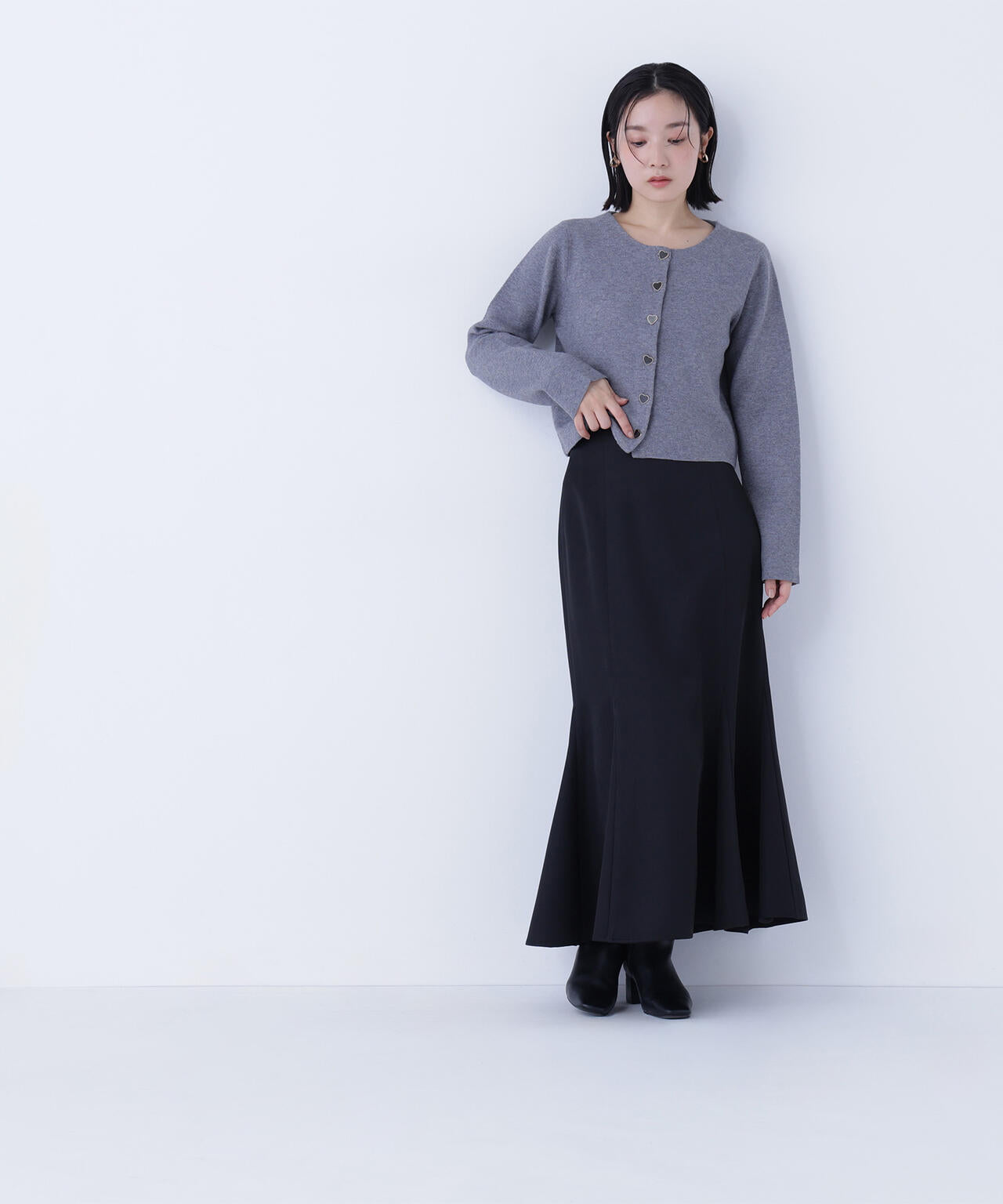 ヘム切替マーメイドスカート