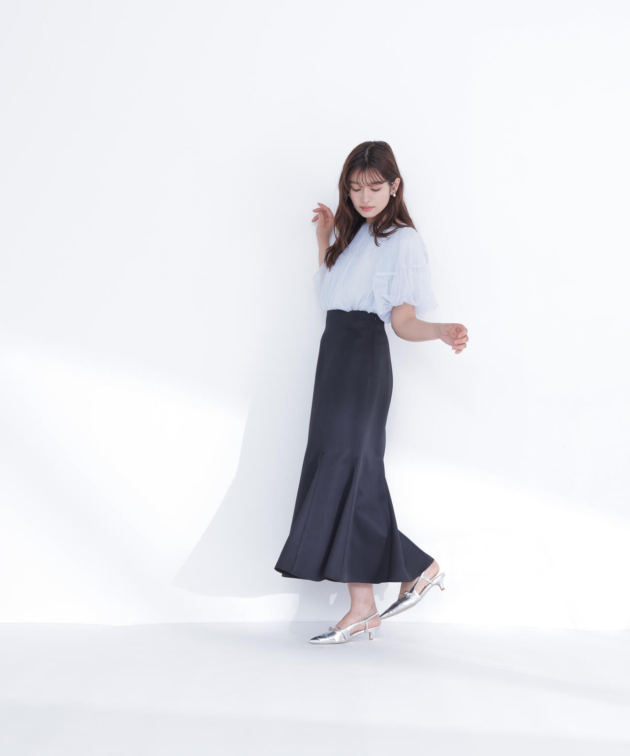 ヘム切替マーメイドスカート | NATURAL BEAUTY BASIC（ナチュラル