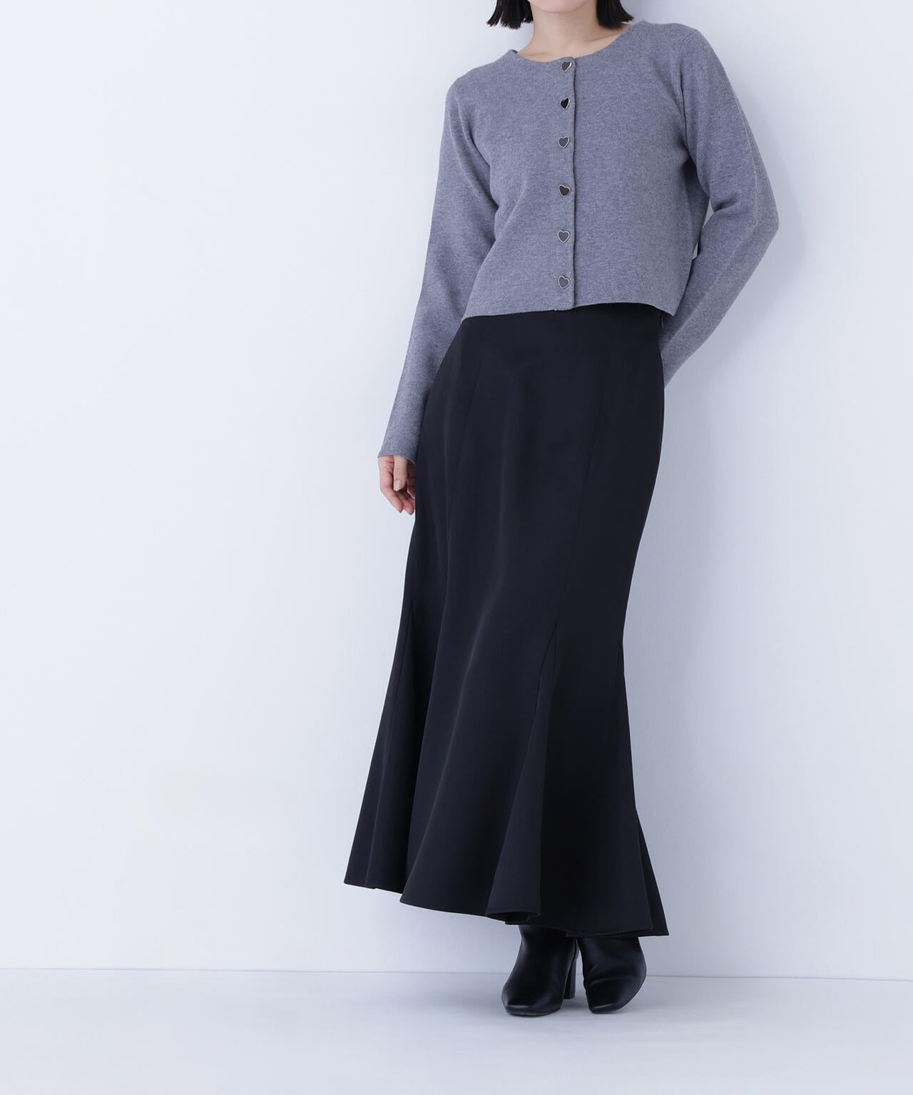 ヘム切替マーメイドスカート