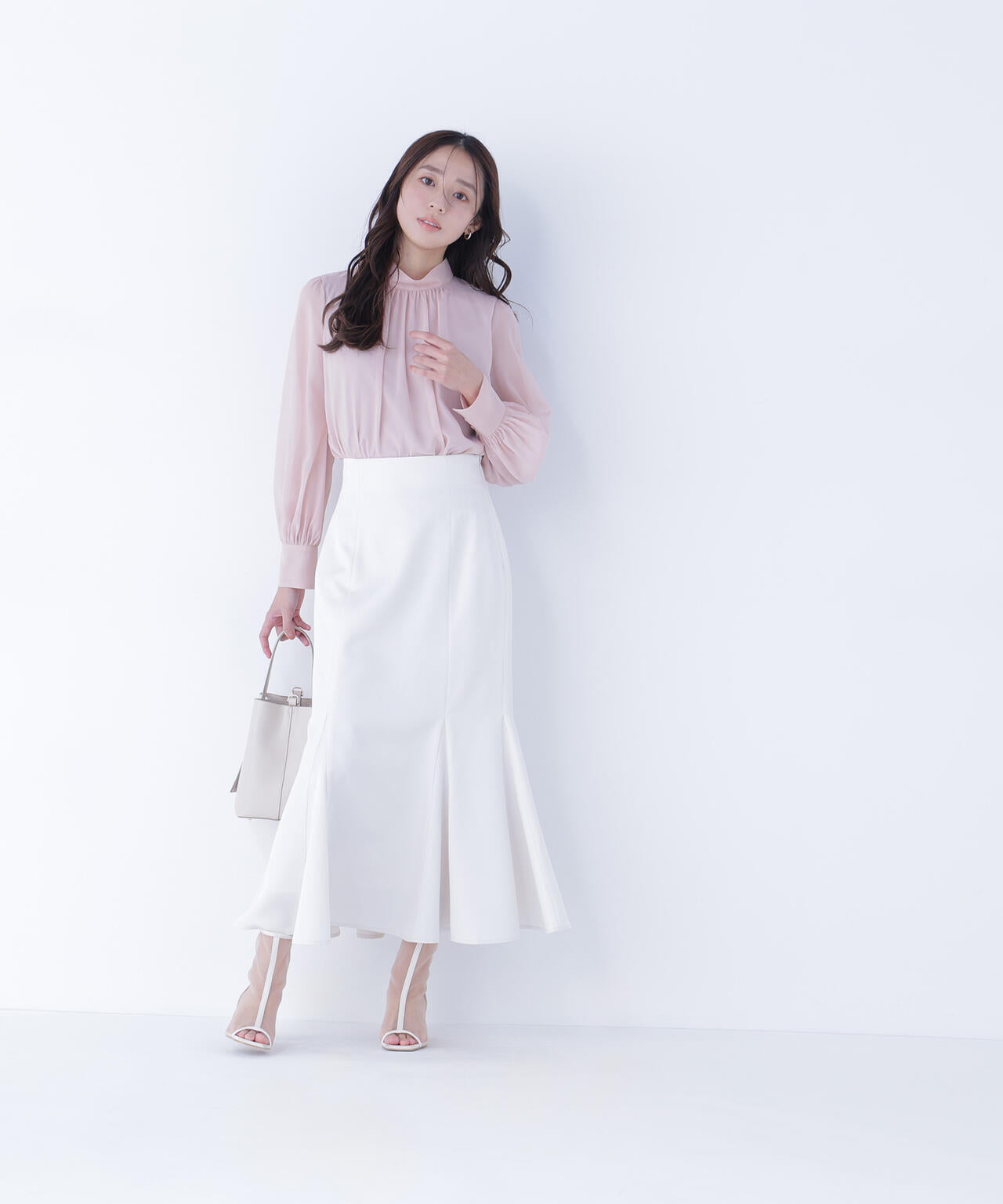 新品 フレアマーメイドスカート natural beauty basic 試着のみ ヘム切替マーメイドスカート | NATURAL BEAUTY BASIC（ナチュラル