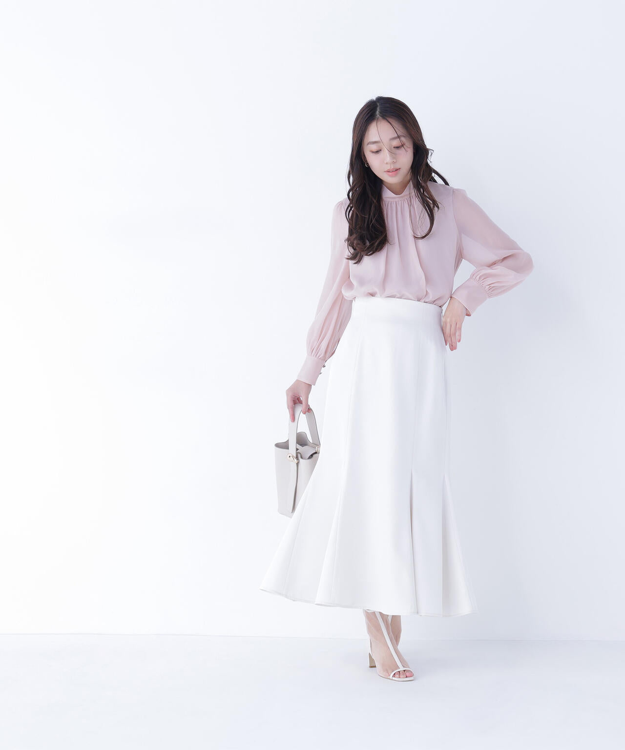 ヘム切替マーメイドスカート