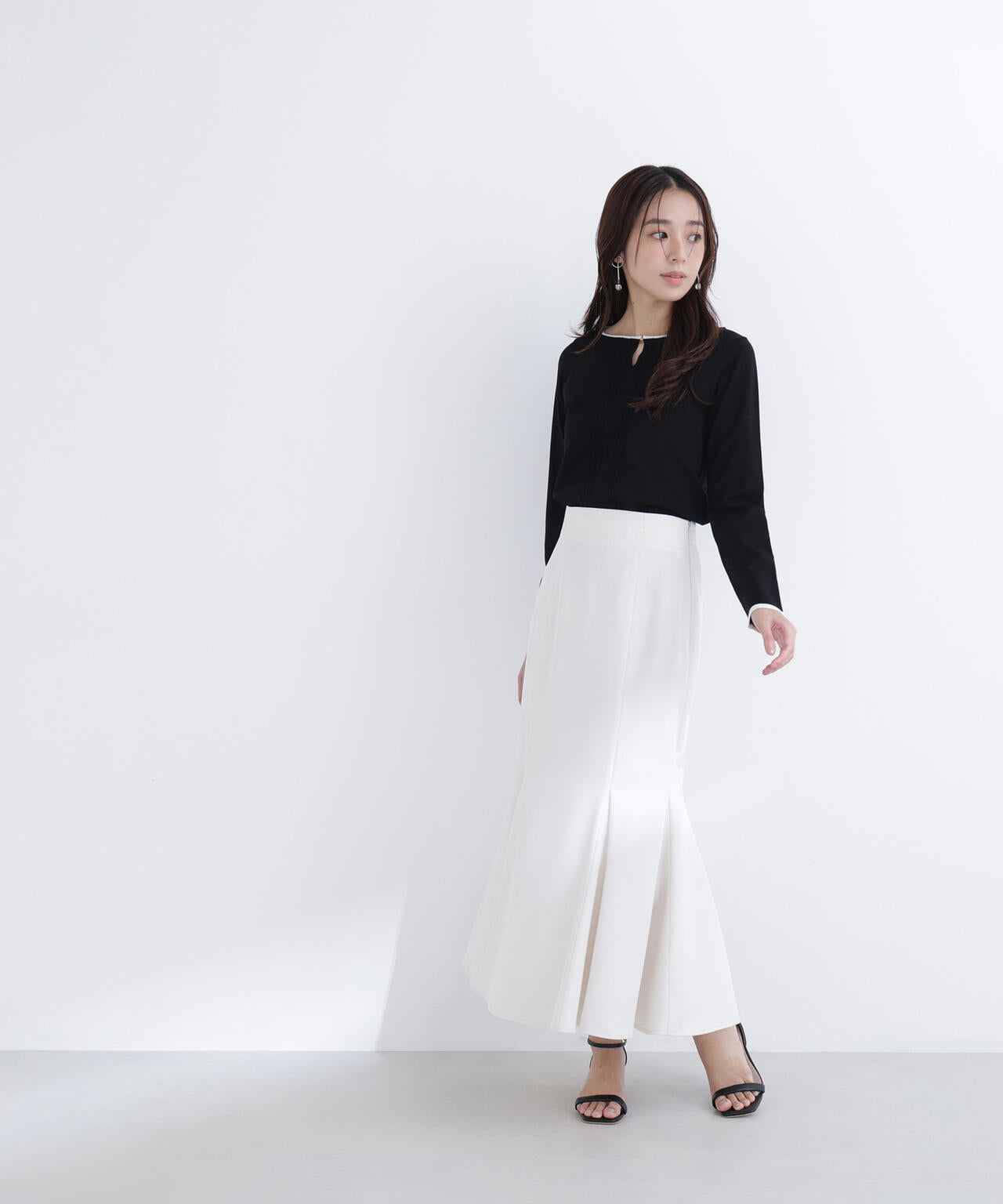 ヘム切替マーメイドスカート