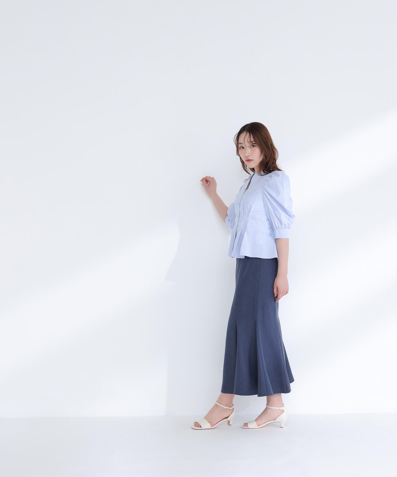 ヘム切替マーメイドスカート