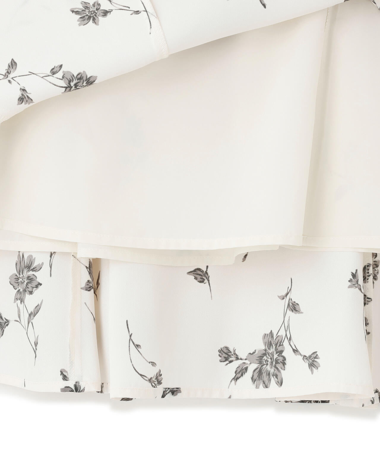 プリントヘム切替マーメイドスカート