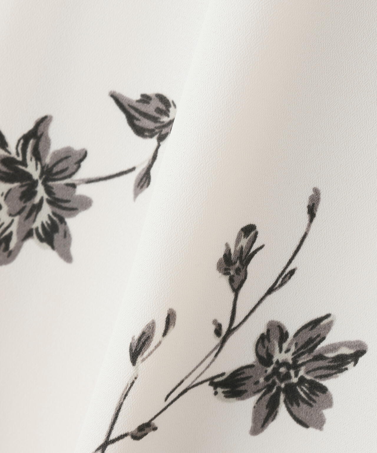 プリントヘム切替マーメイドスカート