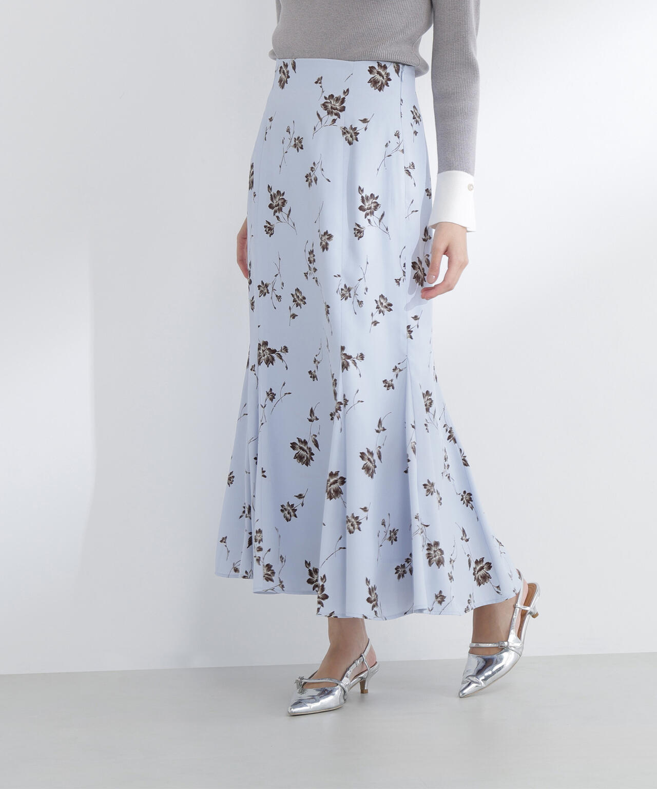 プリントヘム切替マーメイドスカート | NATURAL BEAUTY BASIC