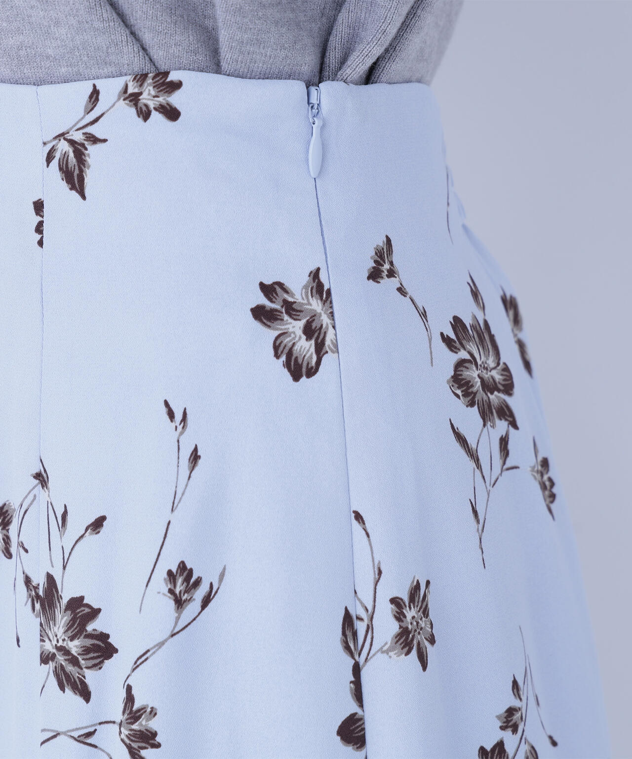 プリントヘム切替マーメイドスカート