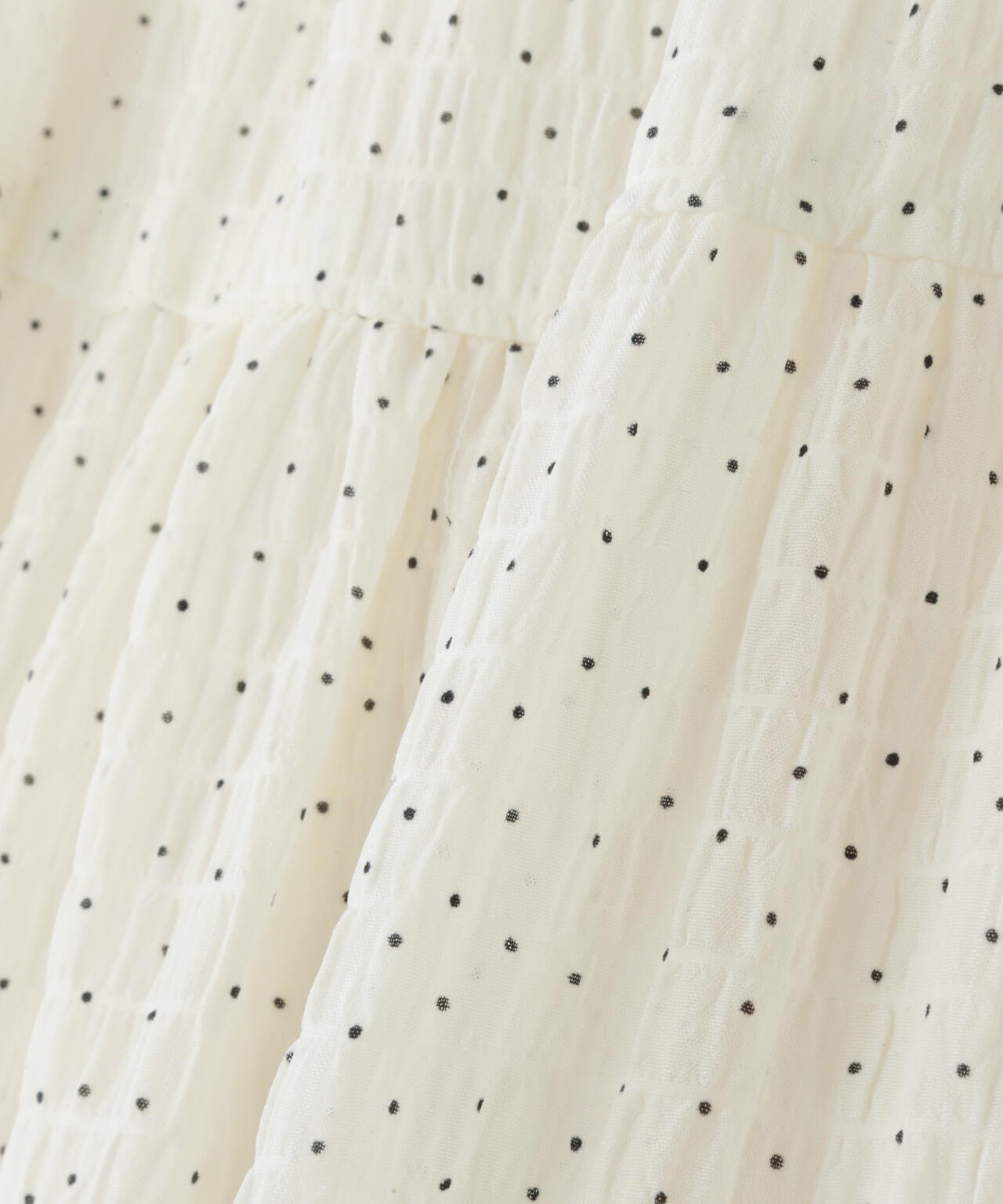 ドットバイカラーフレアスカート