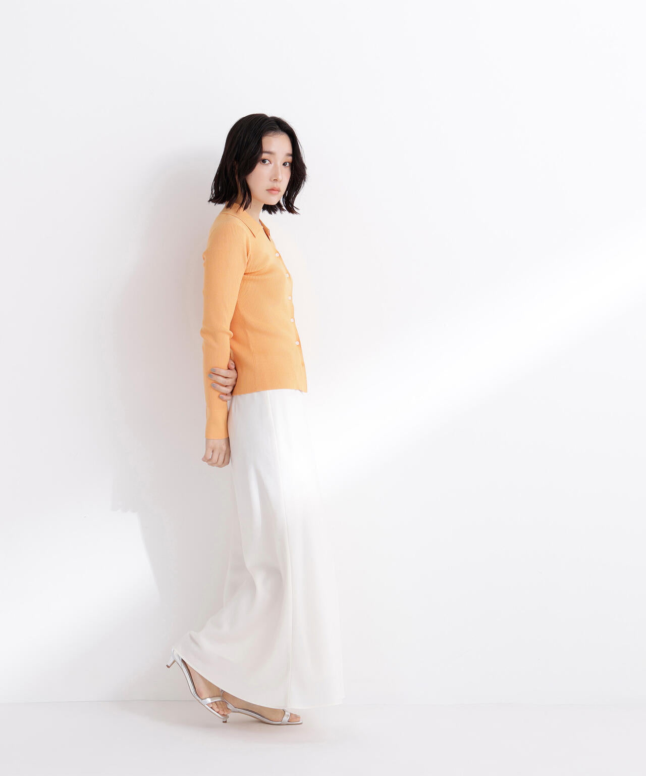 バイアスサテンナロースカート | NATURAL BEAUTY BASIC（ナチュラル