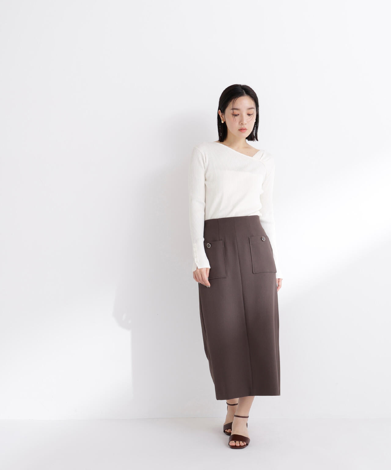 【美品】NATURAL BEAUTY BASIC ジャケット×スカート M NATURAL BEAUTY BASIC（ナチュラルビューティーベーシック） バイ