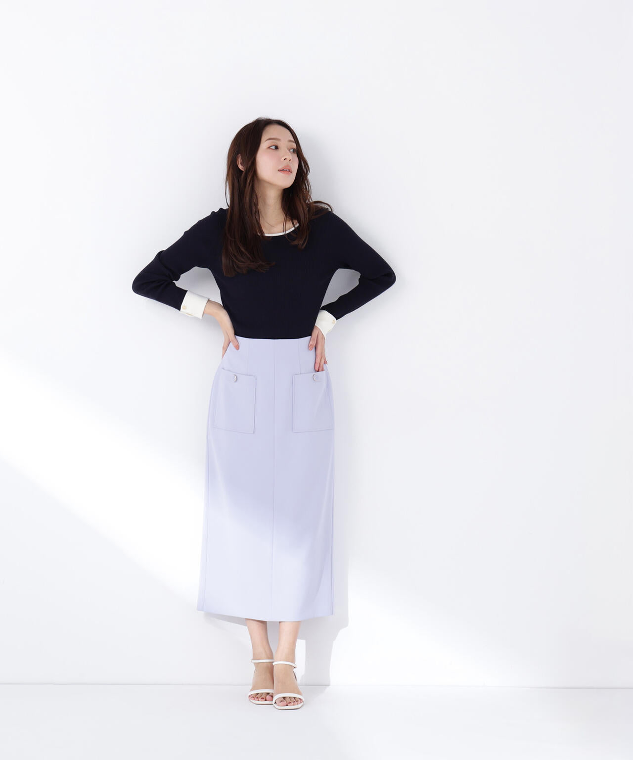 アウトポケットナロースカート