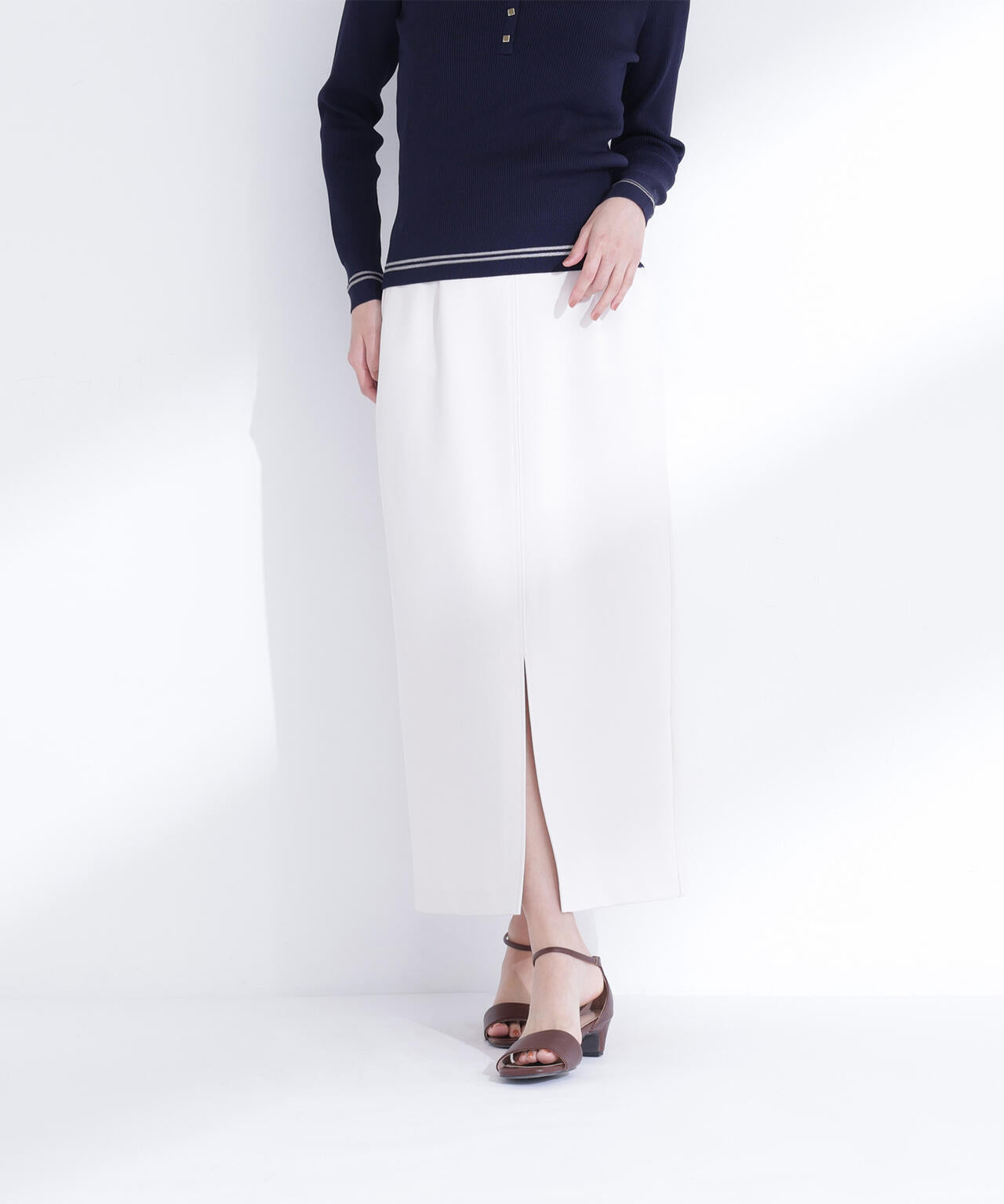 ストレッチカルゼシリーズ ナロースカート